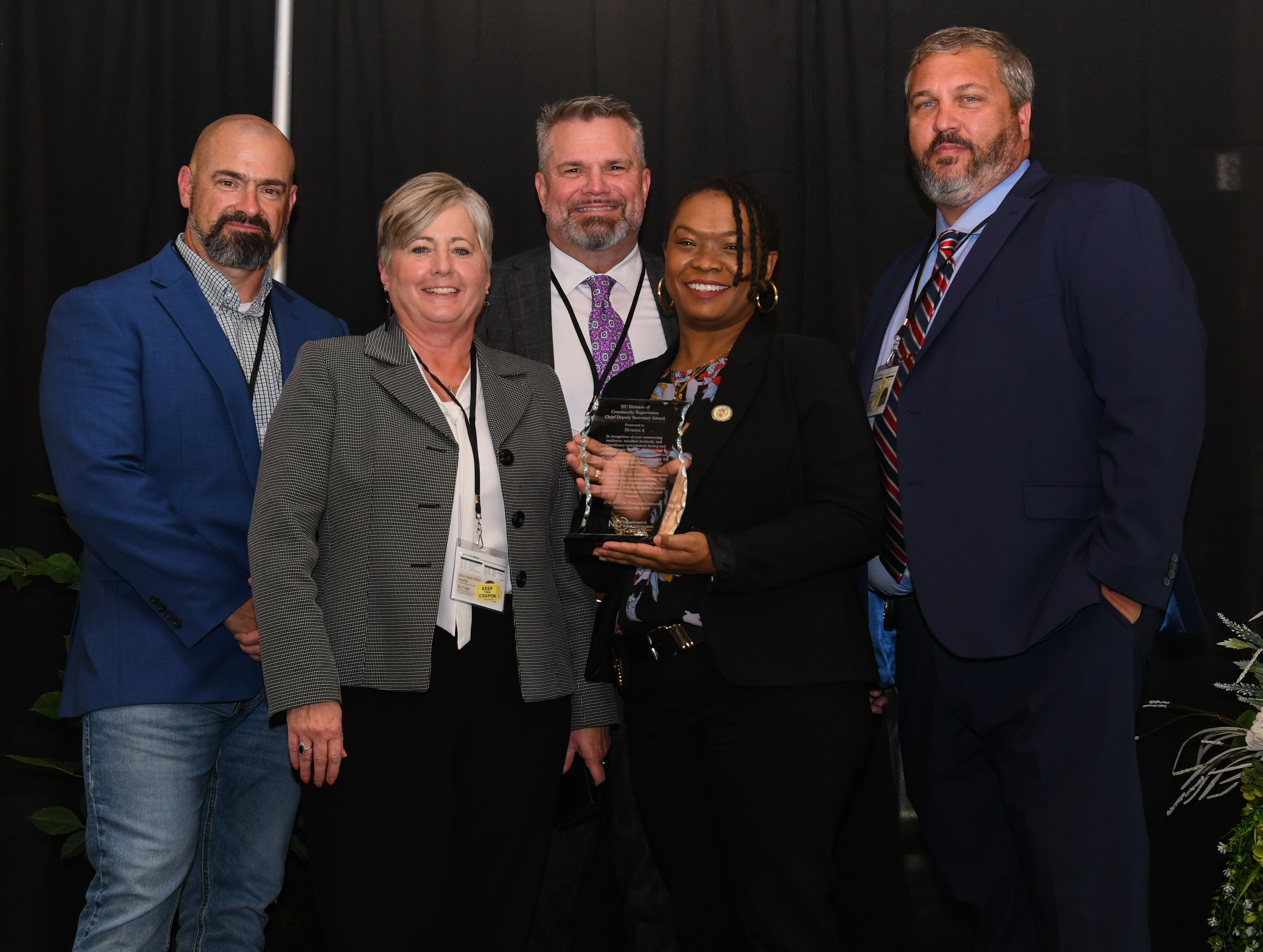 Community Supervision Annual Award presented to Division IV | NC DAC